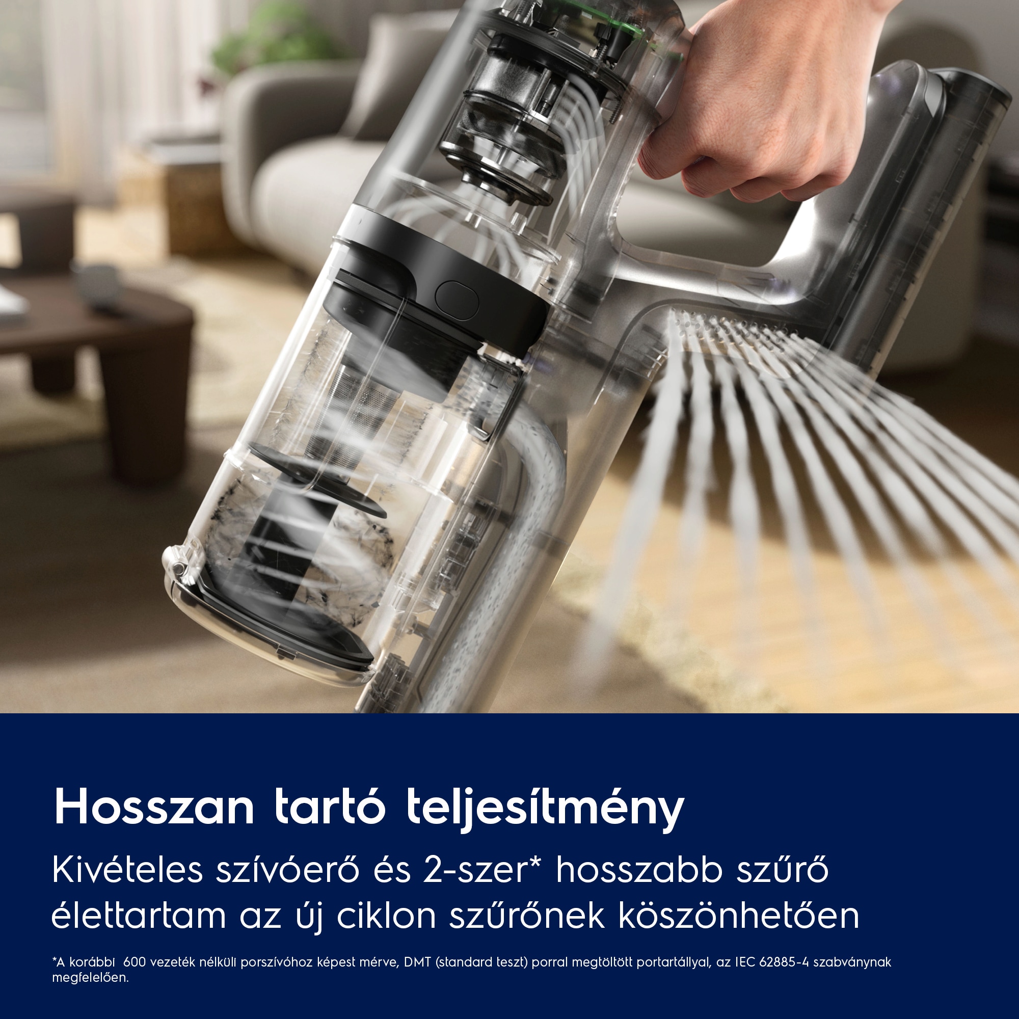 Electrolux - Akkumulátoros álló porszívó - EP61CB21WG