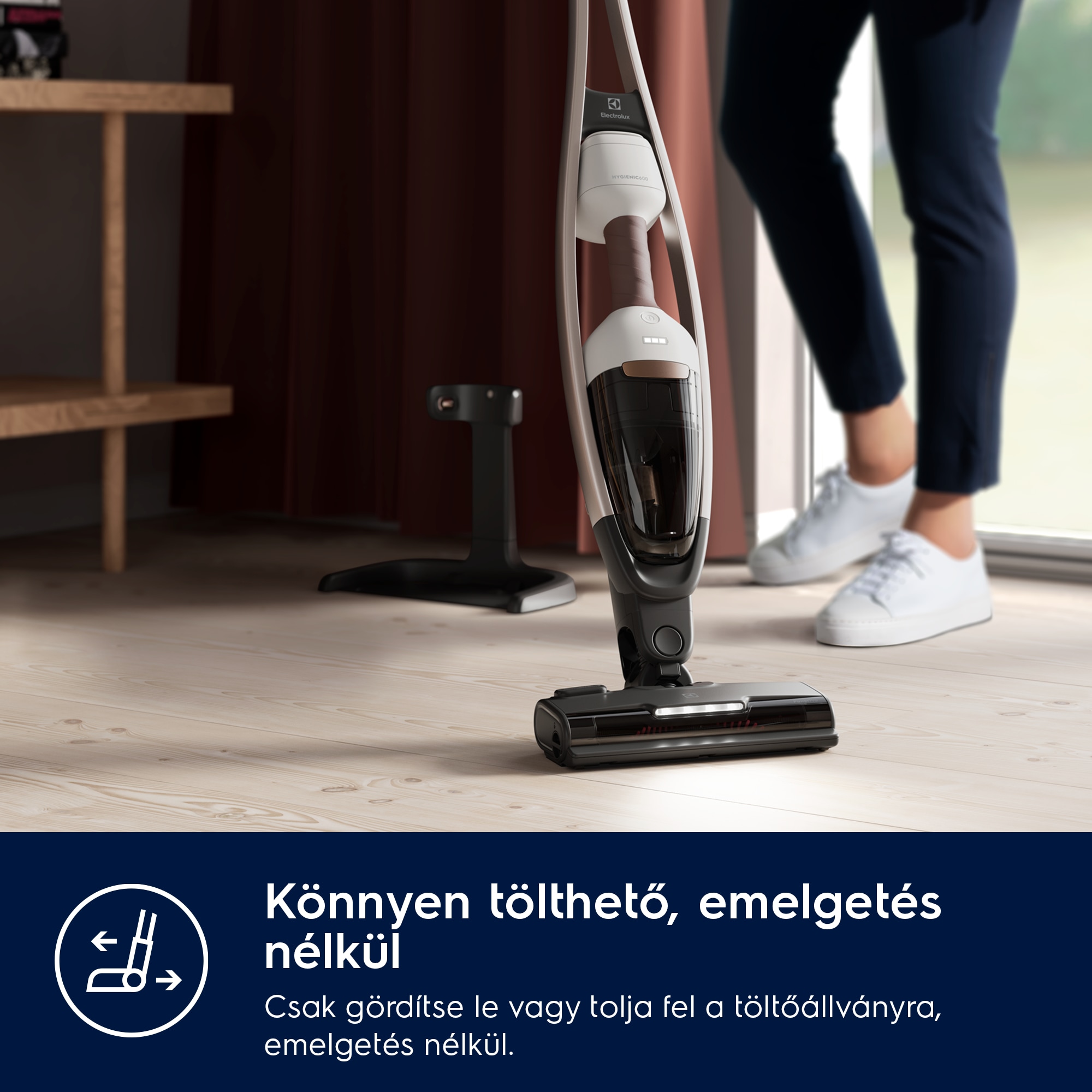 Electrolux - Akkumulátoros álló porszívó - ES62P25WET