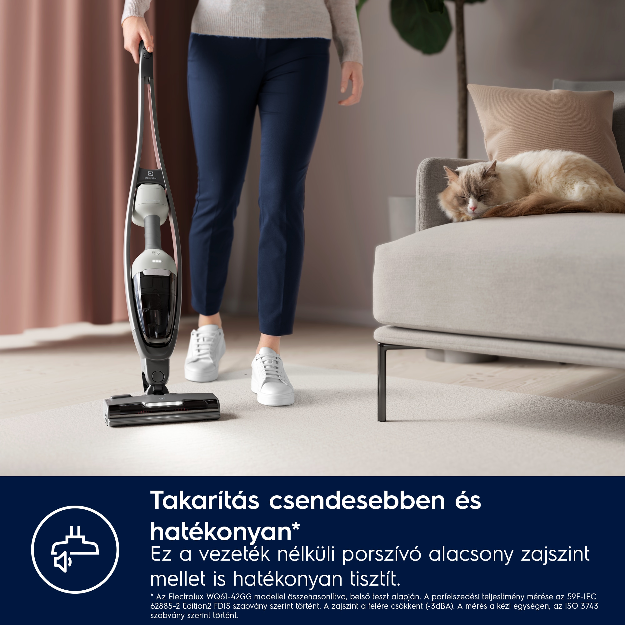 Electrolux - Akkumulátoros álló porszívó - ES62HB25UV