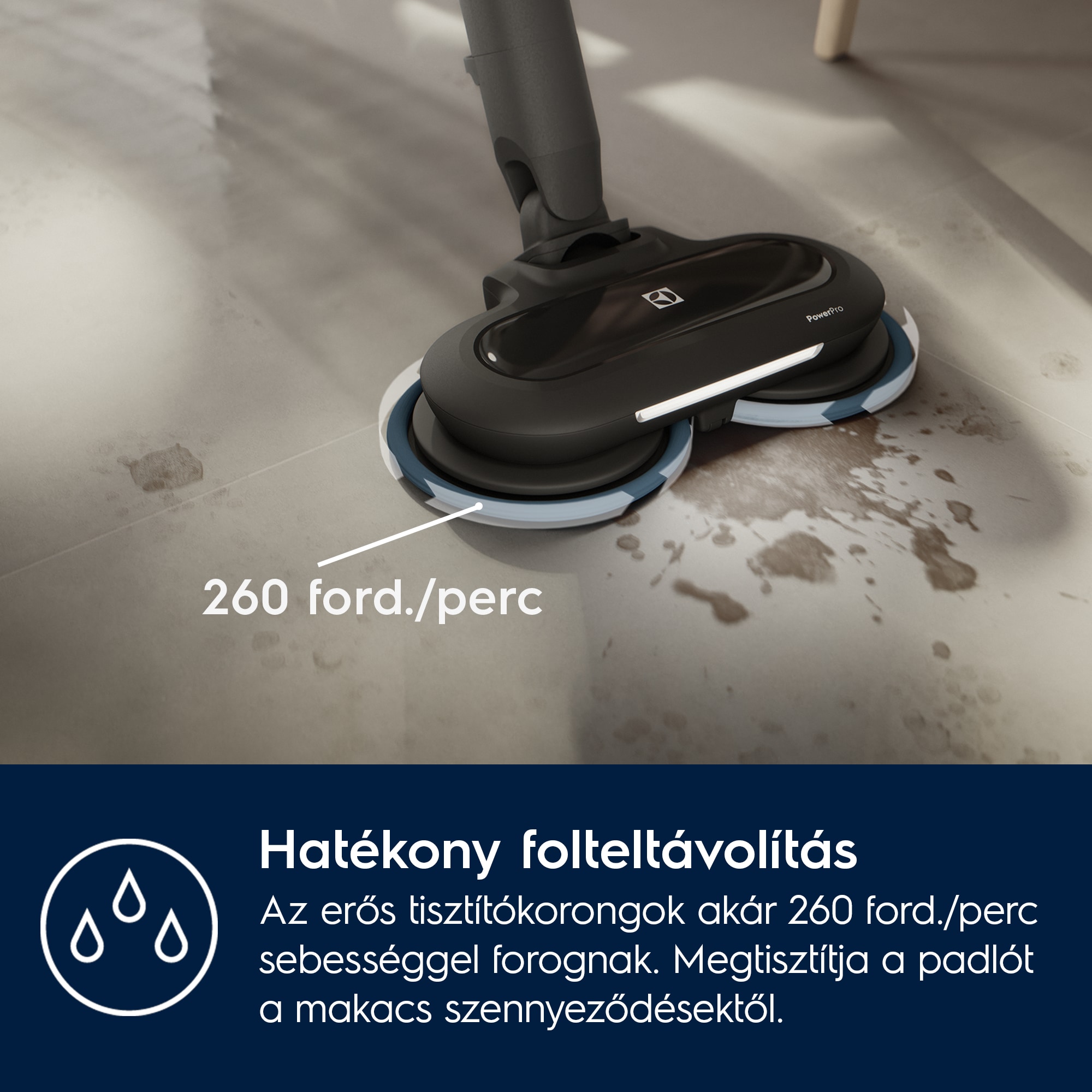 Electrolux - Akkumulátoros álló porszívó - EP81B25WET