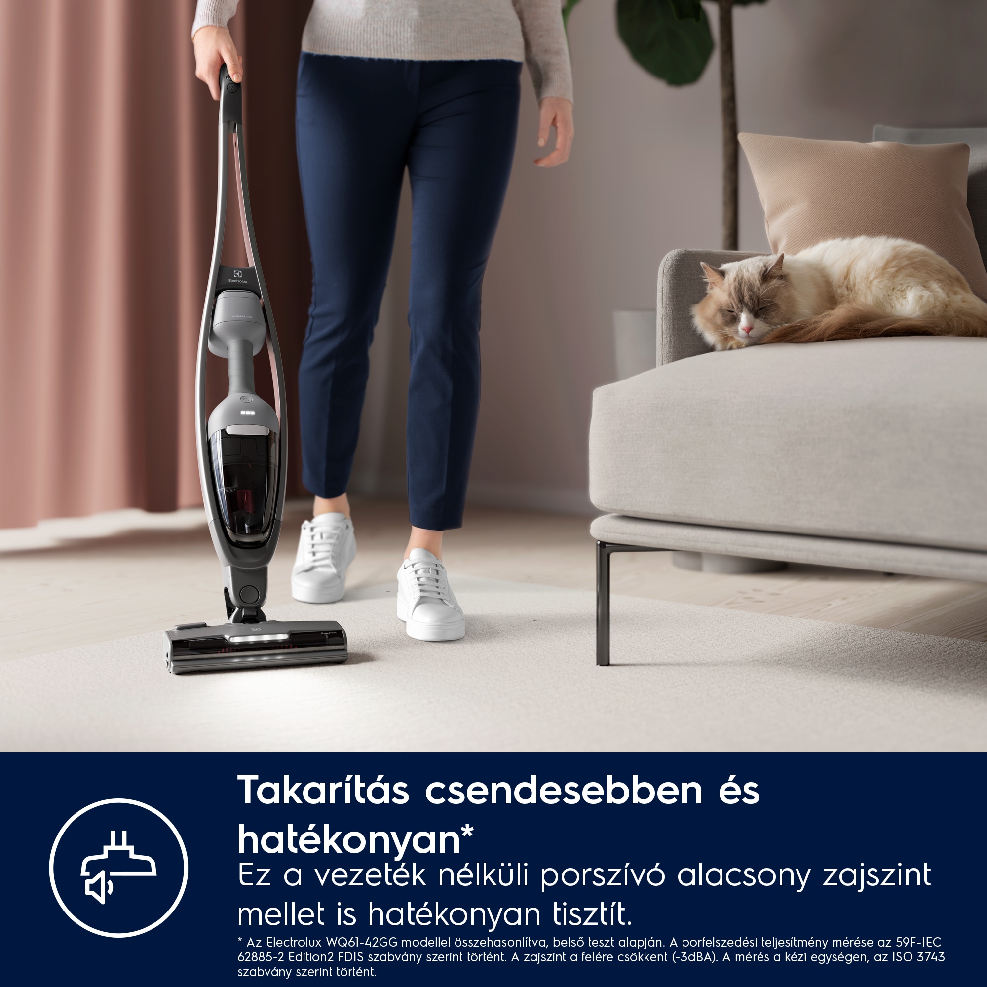 Electrolux - Akkumulátoros álló porszívó - ES62AB25UG