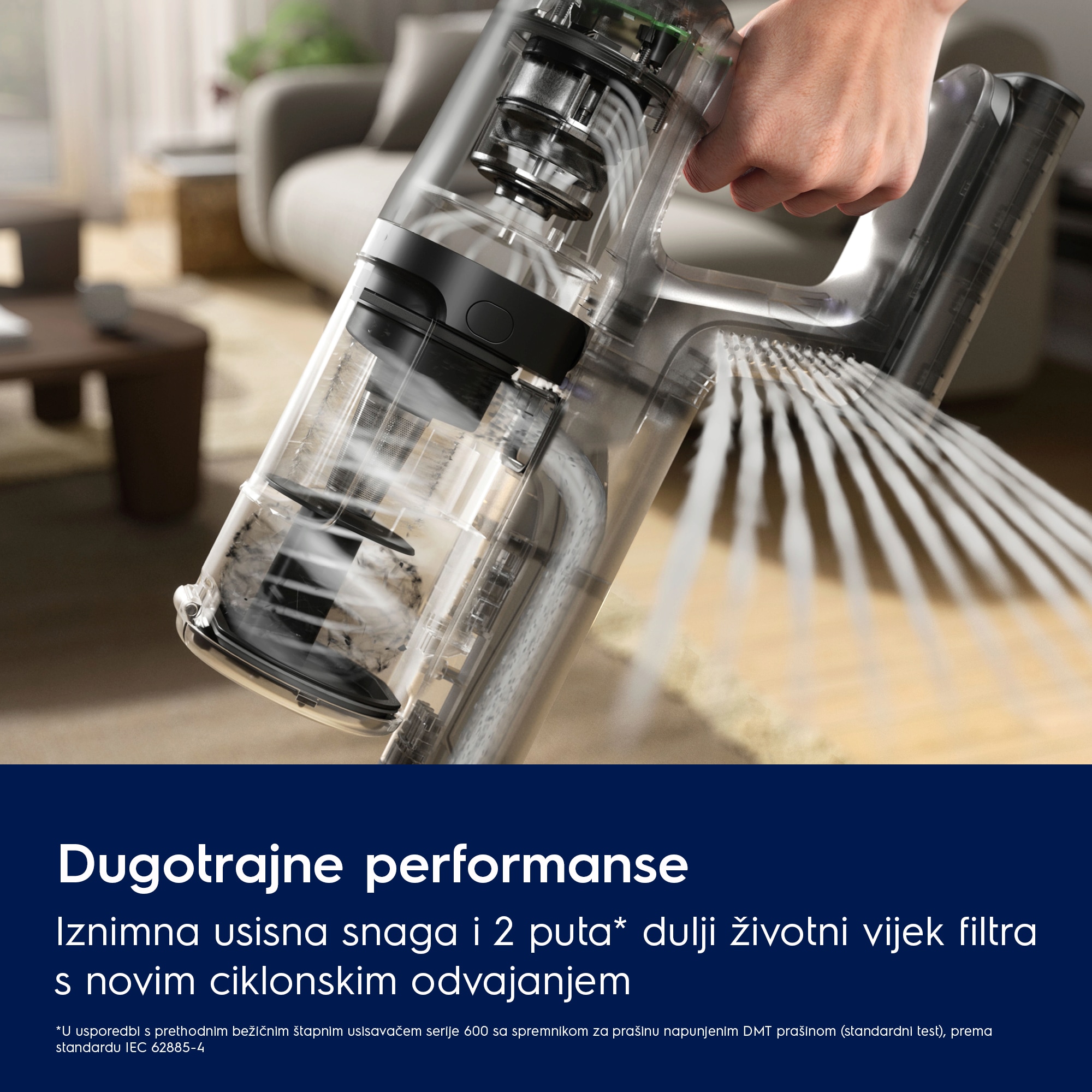 Electrolux - Akkumulátoros álló porszívó - EP61CB21WP