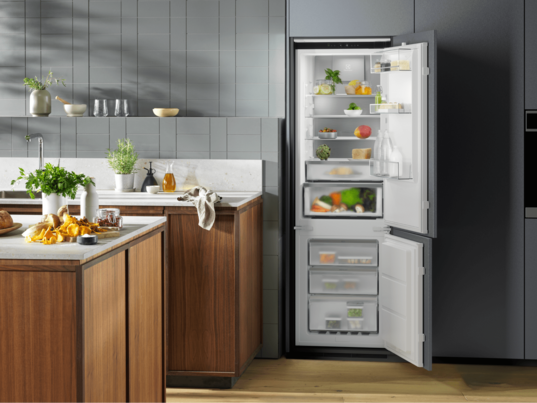 Fridge freezer in modern kitchen